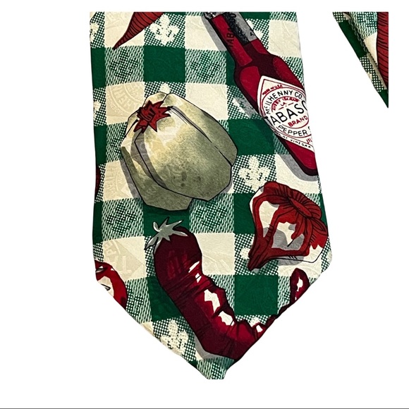 Tabasco Mens Silk Tie - Picture 3 of 4